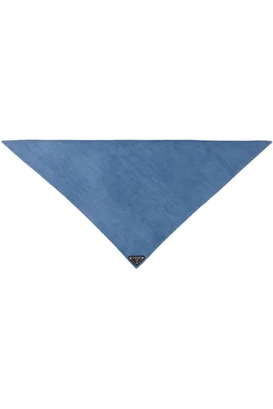 Prada Sciarpa denim con logo