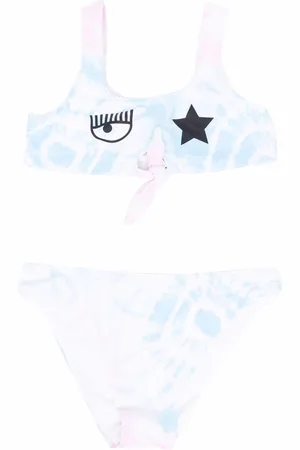 Chiara Ferragni Bikini con fantasia tie-dye