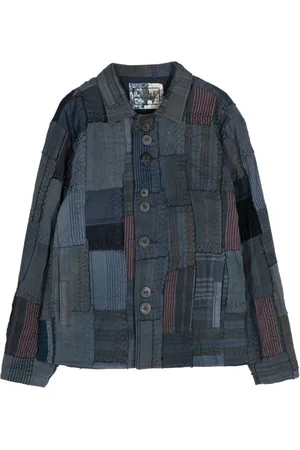 BY WALID Giacca-camicia con design patchwork