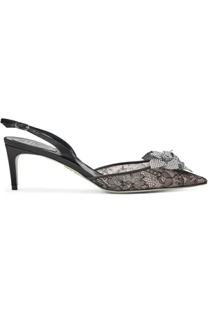 RENE CAOVILLA Pumps in pizzo a fiori 80mm