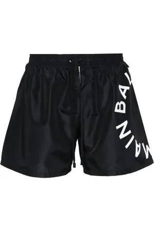 Balmain Costume da bagno con logo jacquard