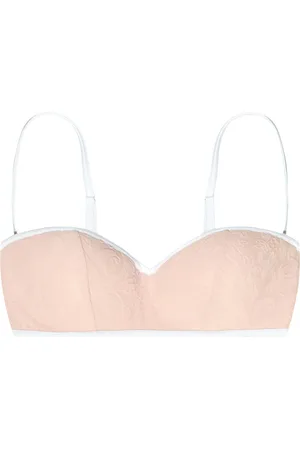 VERSACE Top bikini a balconcino jacquard