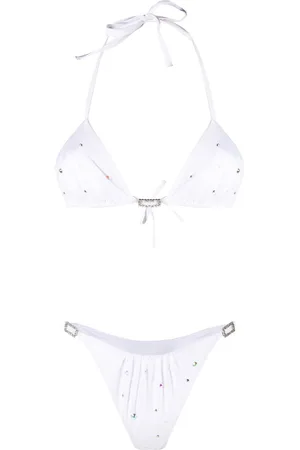Alessandra Rich Set bikini con strass