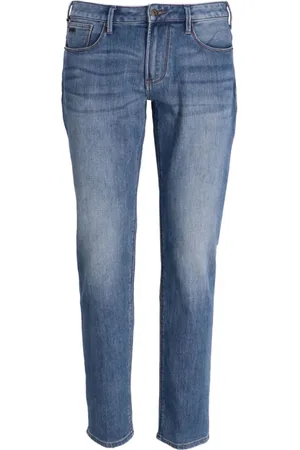 Emporio Armani Jeans dritti con effetto schiarito