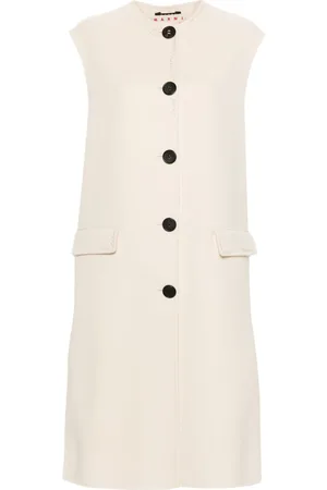 Marni Cappotto smanicato con ricamo logo