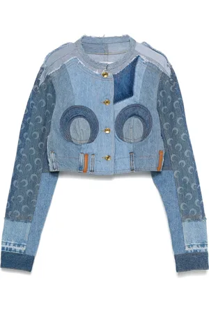 Marine Serre Giacca denim crop