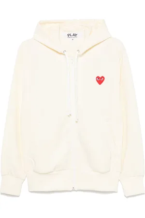 Comme des Garçons Felpa con cappuccio e applicazione