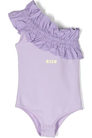 Msgm Costume intero asimmetrico con ruches