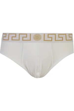 VERSACE Set di 3 boxer con bordo Greca