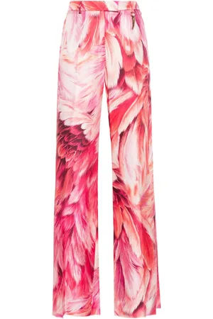 Roberto Cavalli Pantaloni a palazzo con stampa