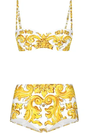 Dolce & Gabbana Bikini con stampa maioliche