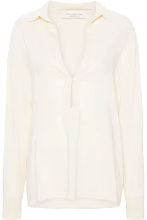 Serafini Blusa in crêpe de chine
