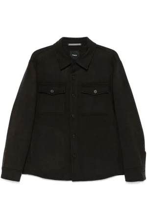 THEORY Giacca-camicia effetto spazzolato