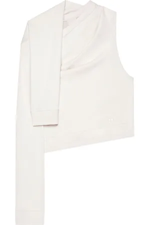 Courrèges Felpa asimmetrica con spalle scoperte