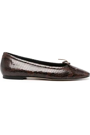 Aeyde Ballerine Delfina con effetto serpente