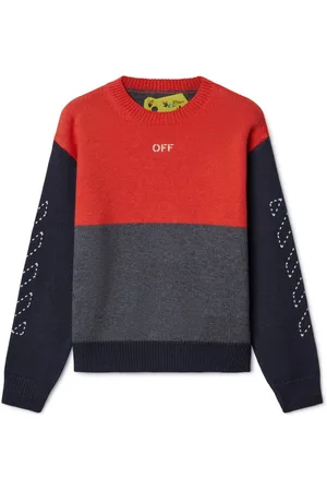 OFF-WHITE Maglione Arrow Stitched con design color-block
