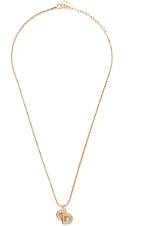 Dior Collana a catena con pendente logo CD