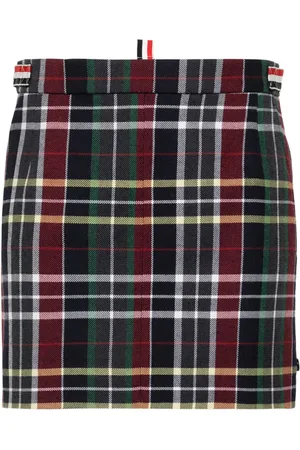 Thom Browne Minigonna con motivo tartan