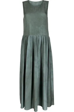 UMA WANG Abito midi con effetto vissuto