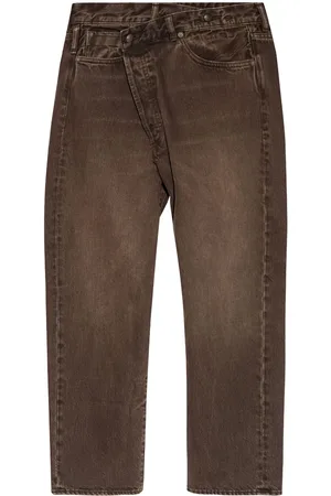 R13 Jeans boyfriend con chiusura decentrata