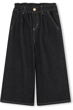 Kenzo Jeans a gamba ampia con ricamo