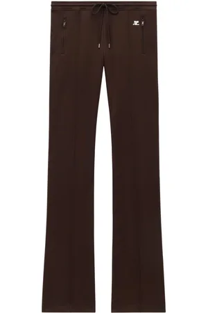 Courrèges Pantaloni sportivi con ricamo