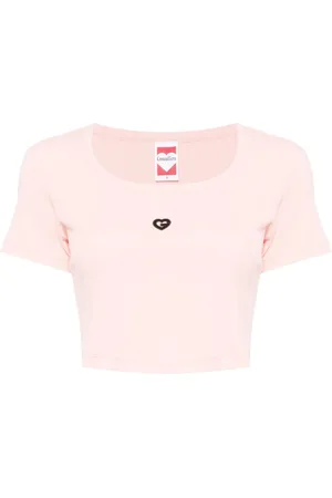 Ground Zero T-shirt crop con ricamo