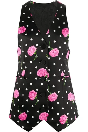 Paco rabanne Gilet sartoriale a fiori
