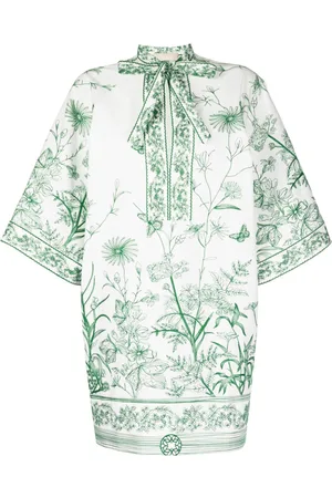 Elie saab Embroidered half-sleeves dress