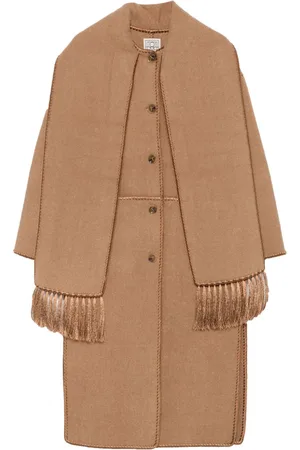 Totême Cappotto con sciarpa ricamata