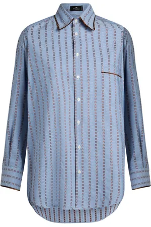 Etro Camicia con effetto jacquard