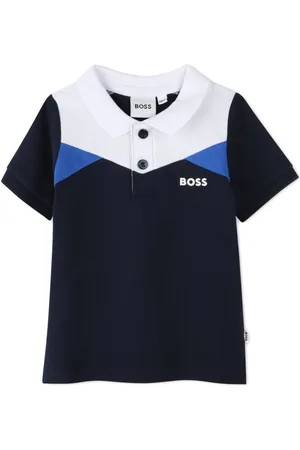 HUGO BOSS Polo con design a inserti