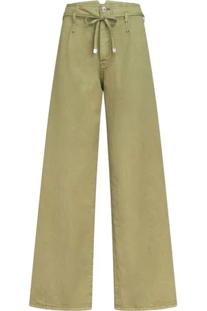 Etro Jeans a gamba ampia Pegaso con ricamo