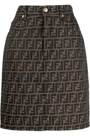 Fendi Minigonna con monogramma Zucca Pre-owned anni 
