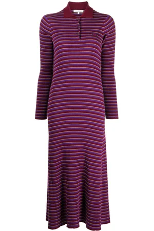 Maison Kitsuné Abito midi a righe