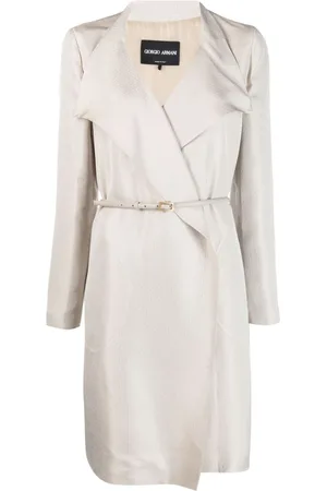 Giorgio Armani Cappotto midi con cintura