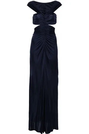 Atlein Abito lungo con dettaglio cut-out