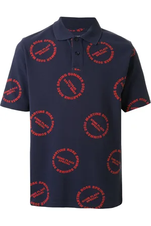 MARTINE ROSE Polo Baba con stampa