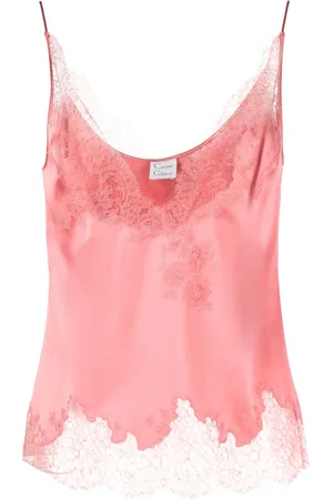 CARINE GILSON Top smanicato a fiori