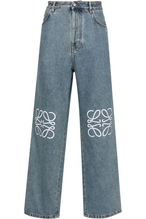 Loewe Jeans Anagram ampi con vita media