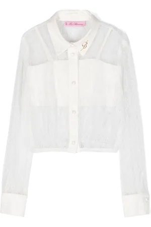 MISS BLUMARINE Blusa in pizzo a fiori