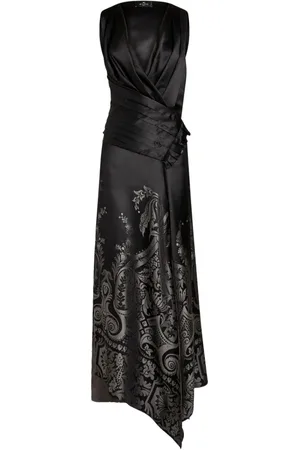 Etro Abito lungo in seta jacquard