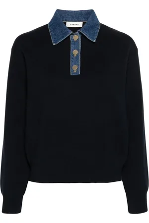 Sandro Polo con dettaglio denim
