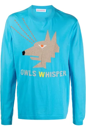 WALTER VAN BEIRENDONCK T-shirt a maniche lunghe Owl