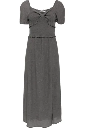 B+AB Abito midi con ruches