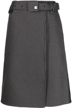 Low Classic Gonna aderente con motivo pied-de-poule