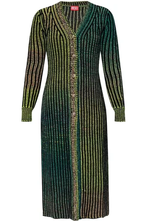Diesel Cardigan lungo con effetto sfumato