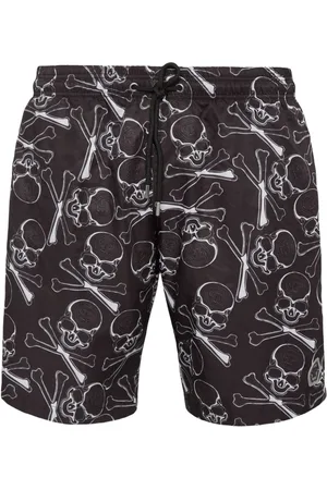 Philipp Plein Costume da bagno con stampa Skull
