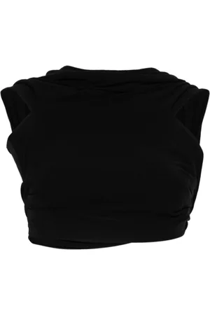 Casablanca Top corto drappeggiato
