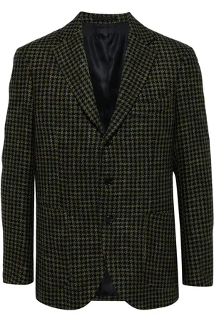 MAN ON THE BOON. Giacca monopetto con motivo pied-de-poule